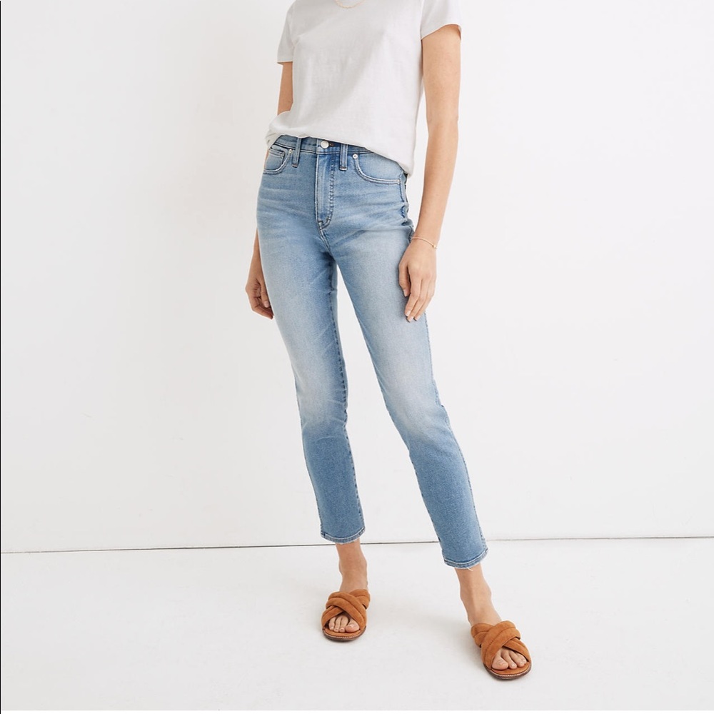 Madewell 10” high rise skinny crop in Horne wash, 24